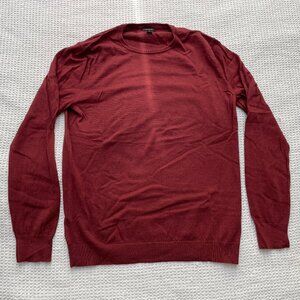 J Crew Mahogany Merino Sweater - L Tall